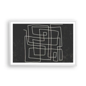 Plagát v bielom ráme - Nie je to tak jednoduché - 91x61 cm