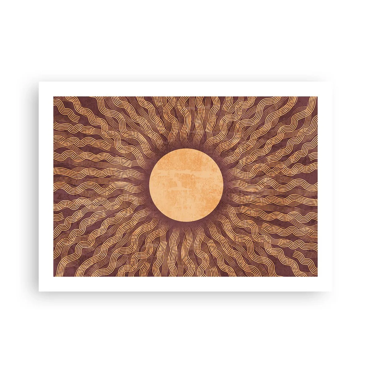 Plagát - Ikona slnka - 70x50 cm