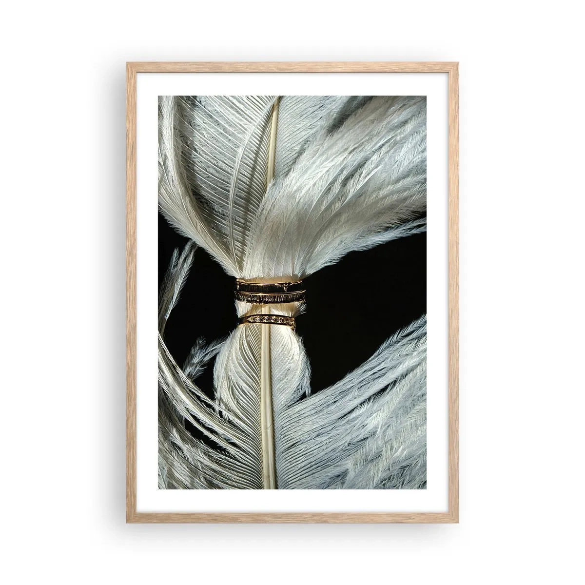 Plagát v ráme zo svetlého duba - …a neopustím ťa…. - 50x70 cm