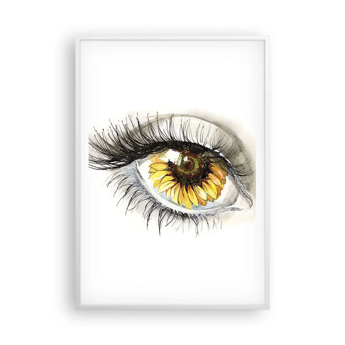 Plagát v bielom ráme - Pohľad žeravý ako leto - 70x100 cm