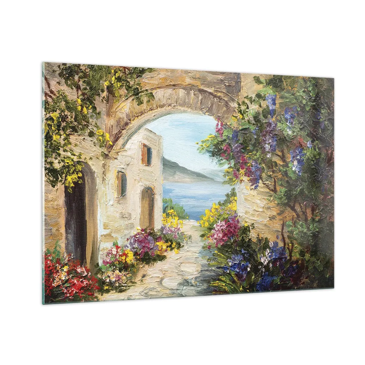 Obraz na skle - Pôvab pobrežnej krajiny - 100x70 cm