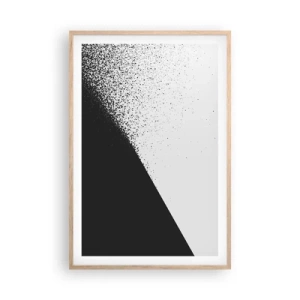 Plagát v ráme zo svetlého duba - Rýchlejšie a rýchlejšie, viac a viac - 61x91 cm