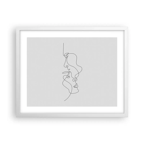 Plagát v bielom ráme - Žiar vášnivých túžob - 50x40 cm