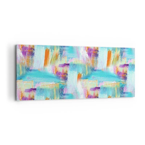 Obraz na plátne - Veselé striedavé cákance - 100x40 cm