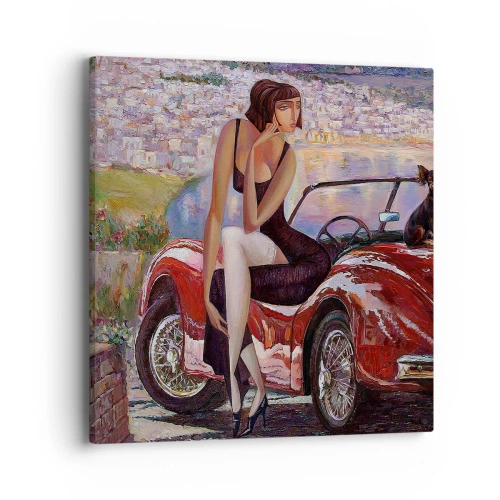Obraz na plátne - Leto? Len na Riviére - 40x40 cm