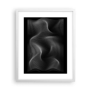 Plagát v bielom ráme - Tanec svetla v priestore - 40x50 cm