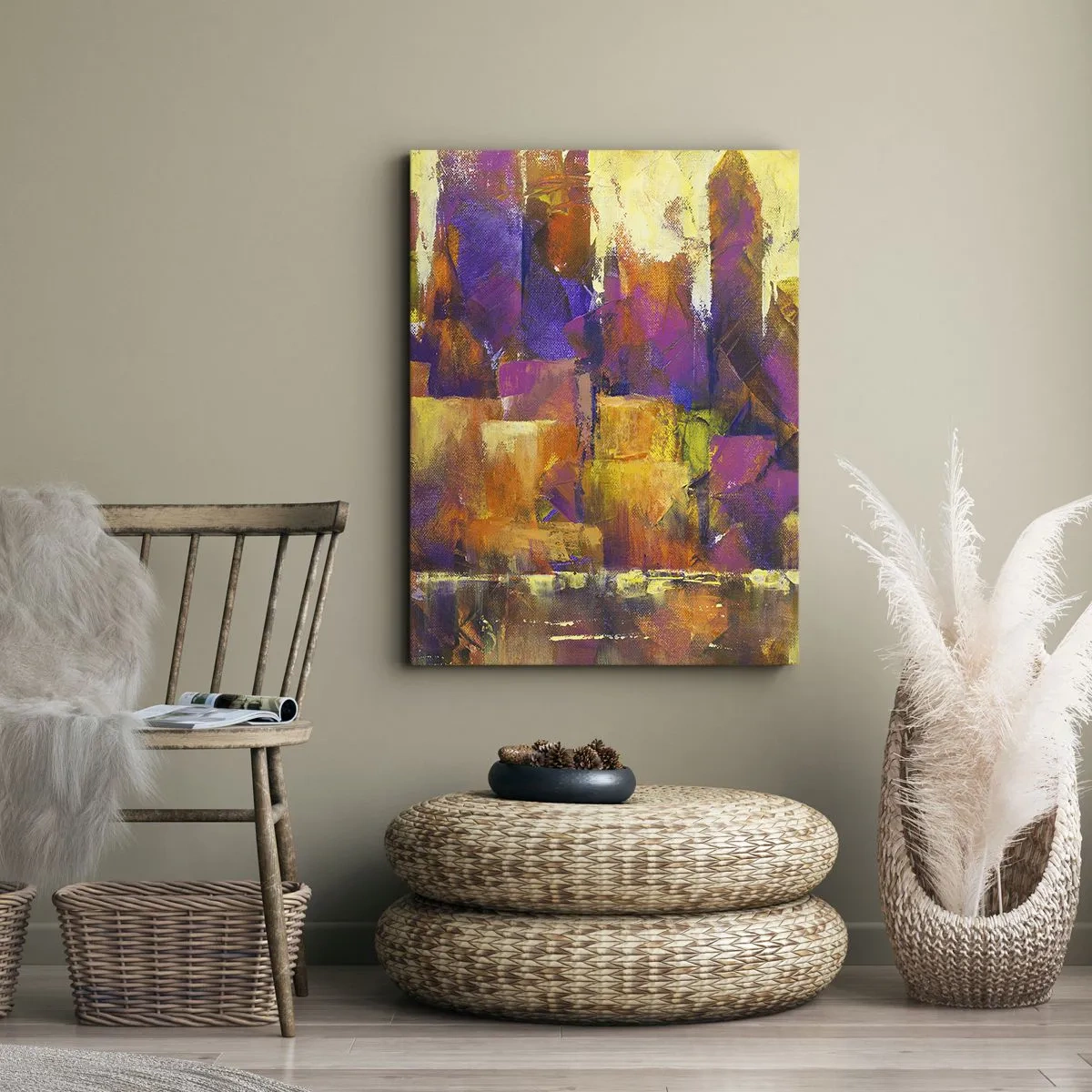 Obraz na plátne - Metropolitná kompozícia - 70x100 cm