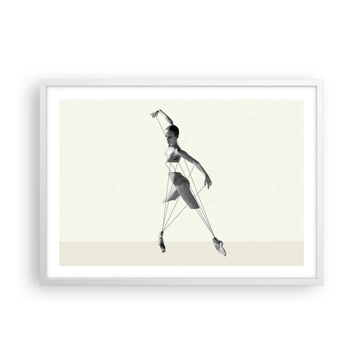 Plagát v bielom ráme - V divadle sveta - 70x50 cm