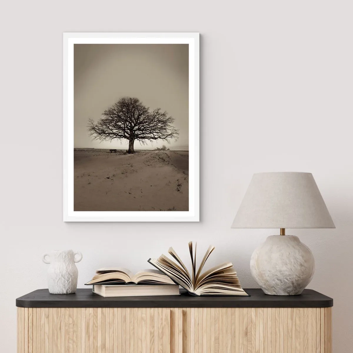 Plagát v bielom ráme - Odtiaľ až do večnosti - 61x91 cm