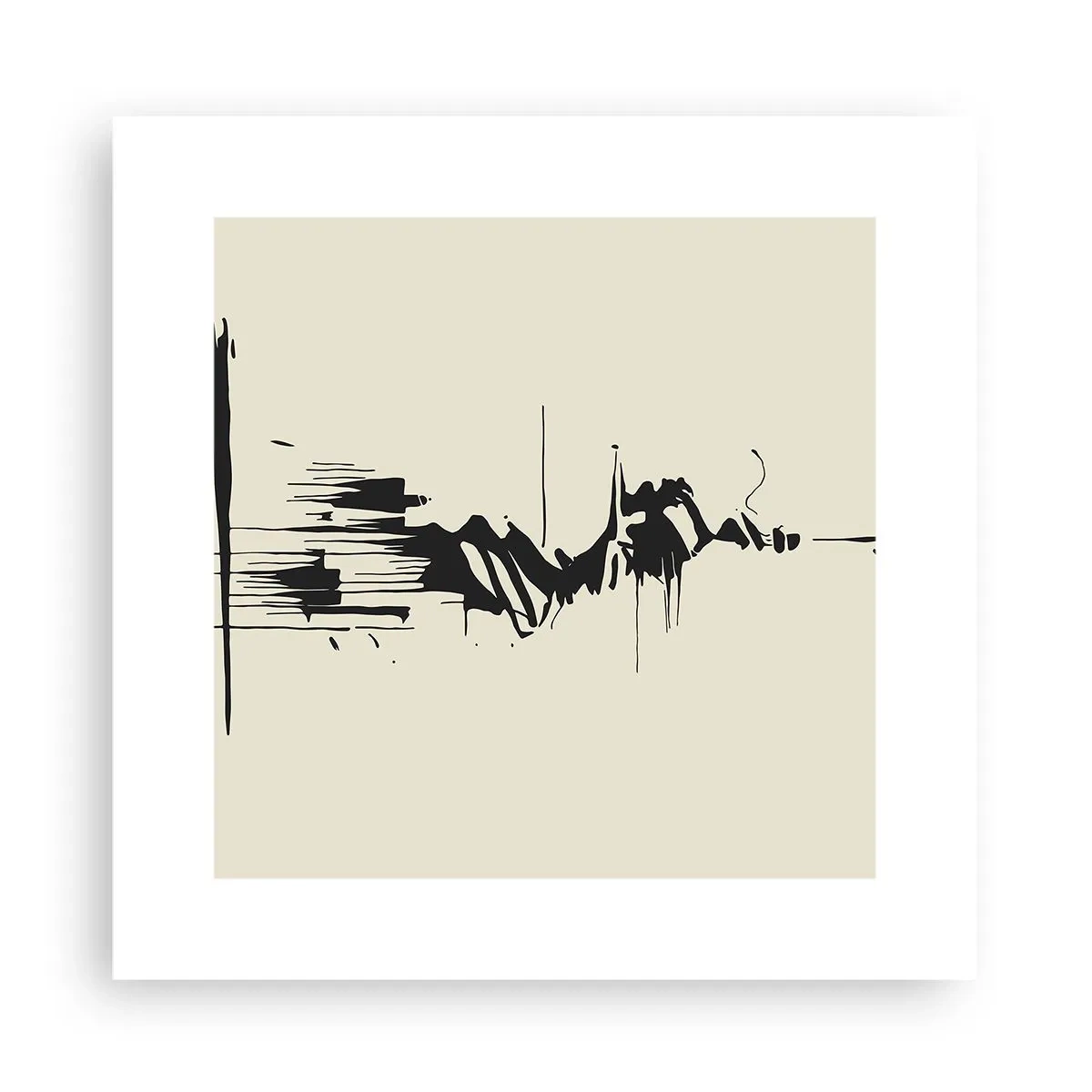 Plagát - Rýchla abstrakcia - 30x30 cm