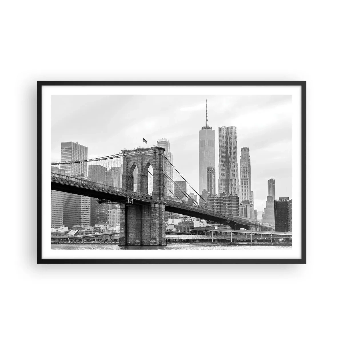 Plagát v čiernom ráme - Newyorské zázraky - 91x61 cm