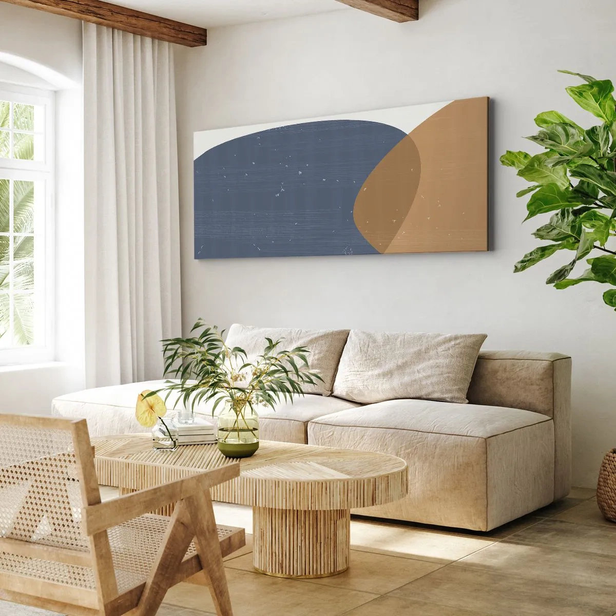 Obraz na plátne - Ovály a vplyvy - 100x40 cm