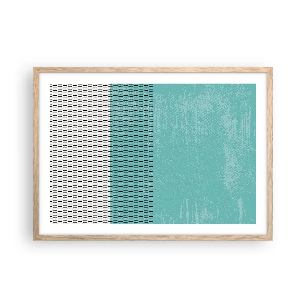 Plagát v ráme zo svetlého duba - Vyvážená kompozícia - 70x50 cm