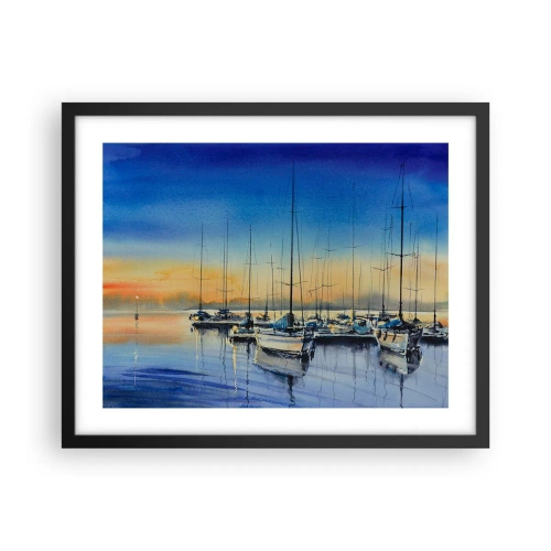 Plagát v čiernom ráme - Koniec dobrého dňa - 50x40 cm