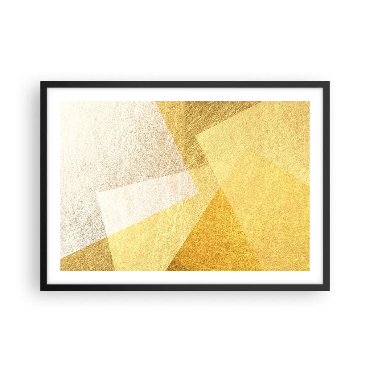Plagát v čiernom ráme - Počasie geometrie - 70x50 cm