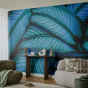 Fototapeta Premium Sand - Čiary života - Listy, Botanika, Rastliny - 100x70 cm