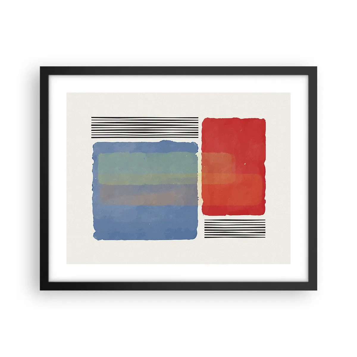 Plagát v čiernom ráme - Duch a písmeno geometrie - 50x40 cm