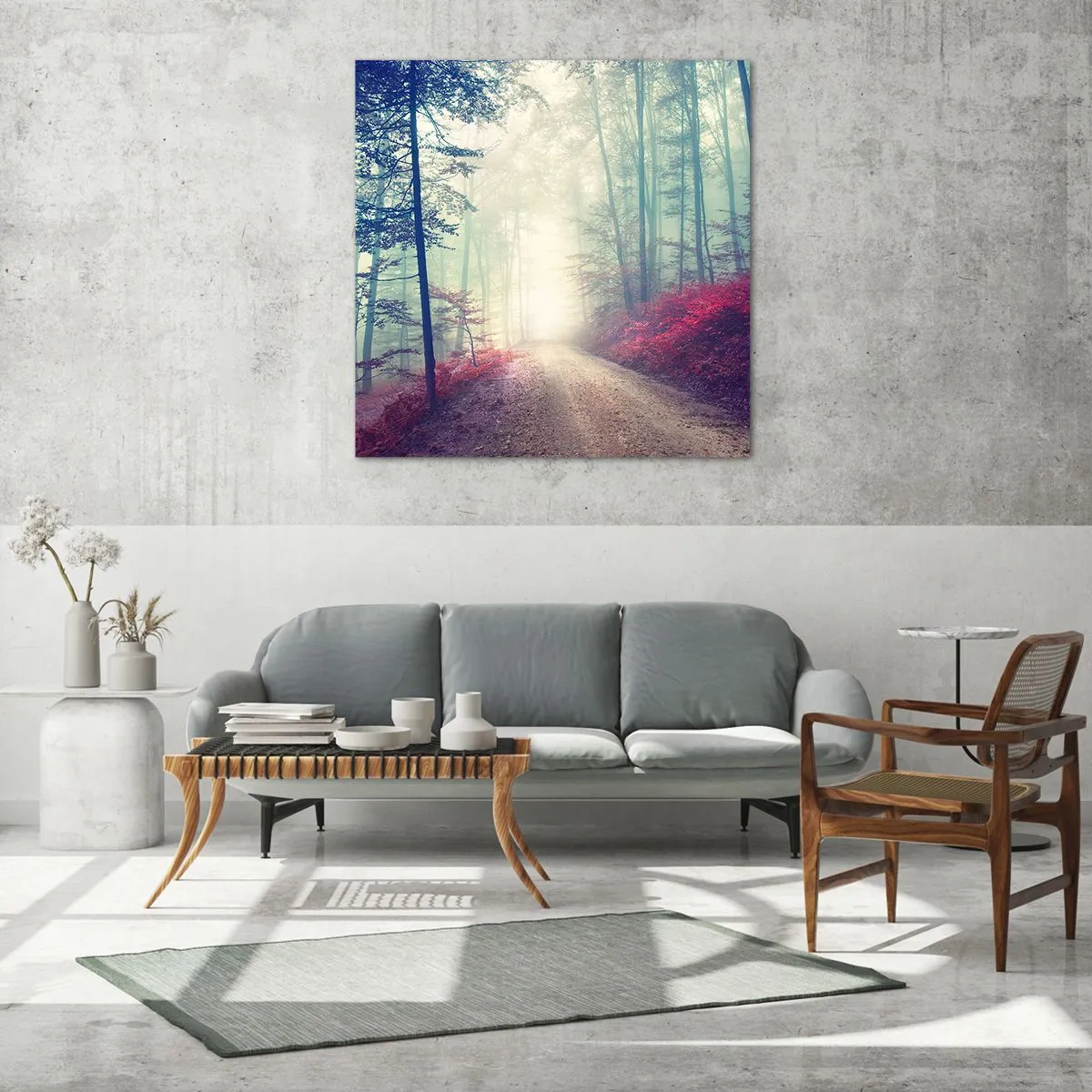 Obraz na skle - Je dobre vstať s východom slnka - 30x30 cm