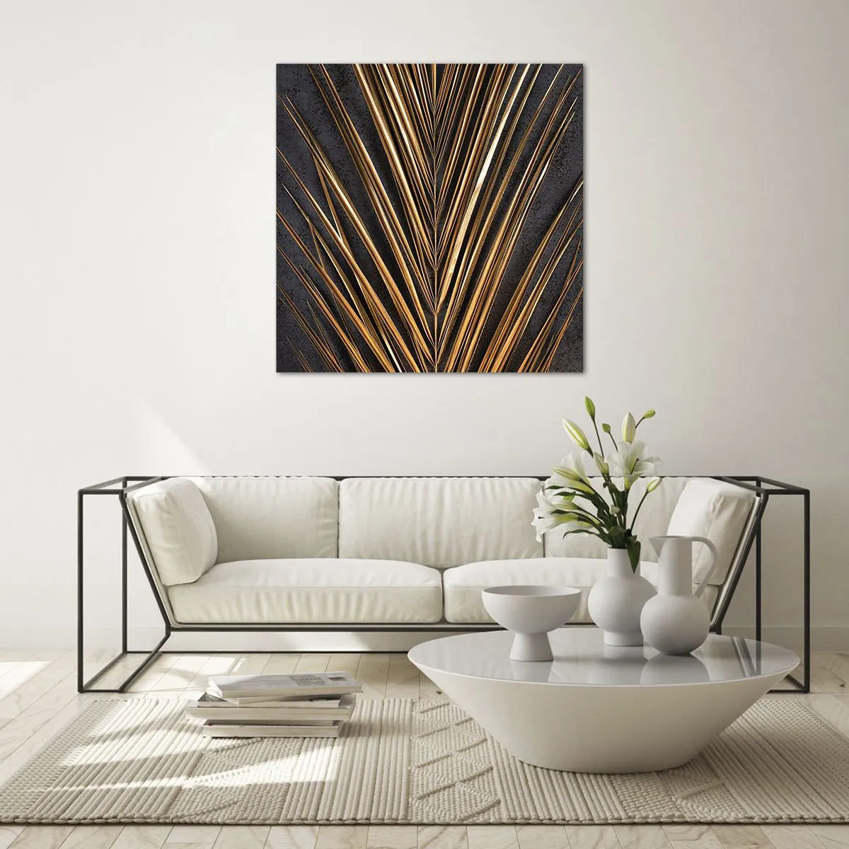 Obraz na skle - Zlato trópov - 40x40 cm
