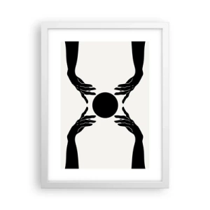 Plagát v bielom ráme - Tajné znamenie - 30x40 cm