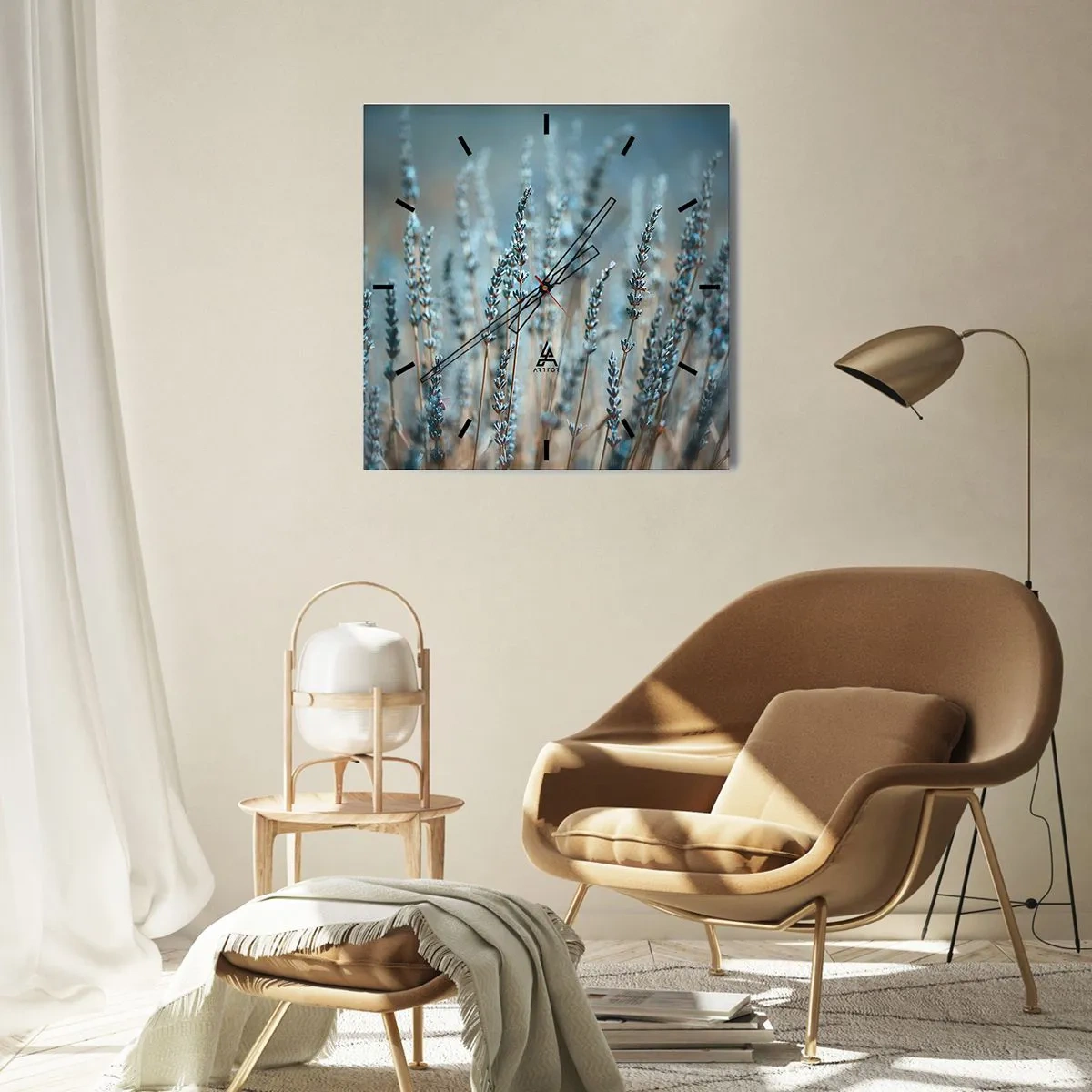 Nástenné hodiny - Voňavý lán - 30x30 cm