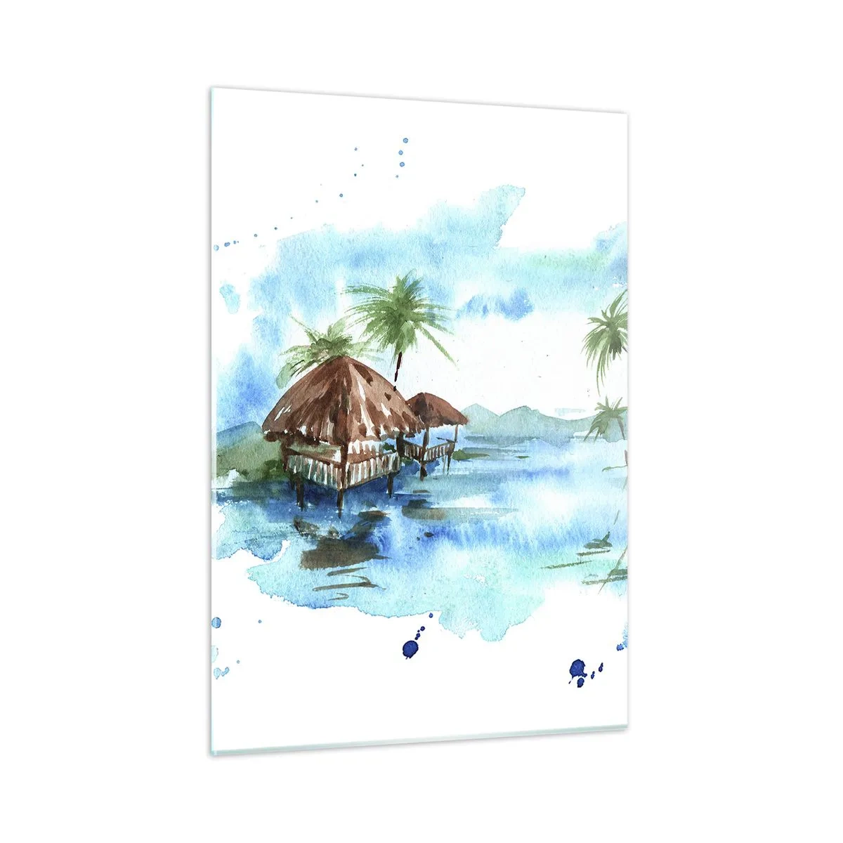 Obraz na skle - Niekde v Pacifiku - 50x70 cm