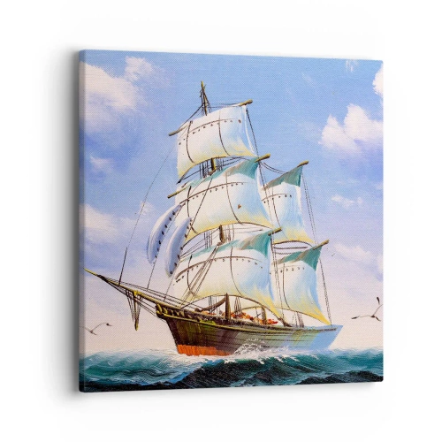 Obraz na plátne - Hrdo s vetrom - 40x40 cm