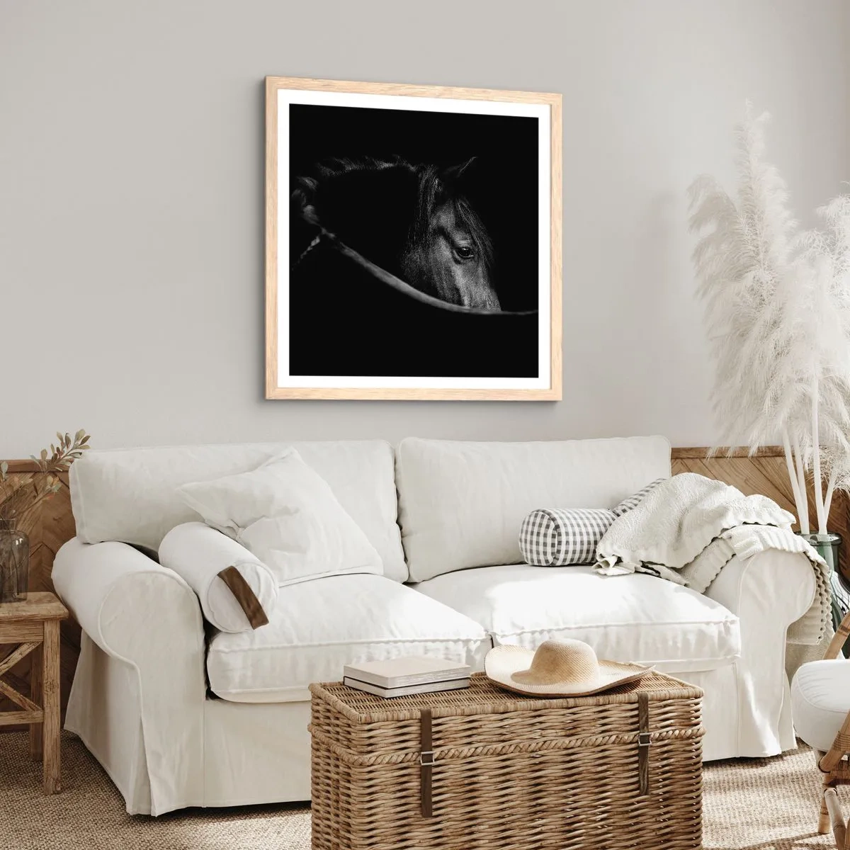 Plagát v ráme zo svetlého duba - Čierny knieža - 60x60 cm