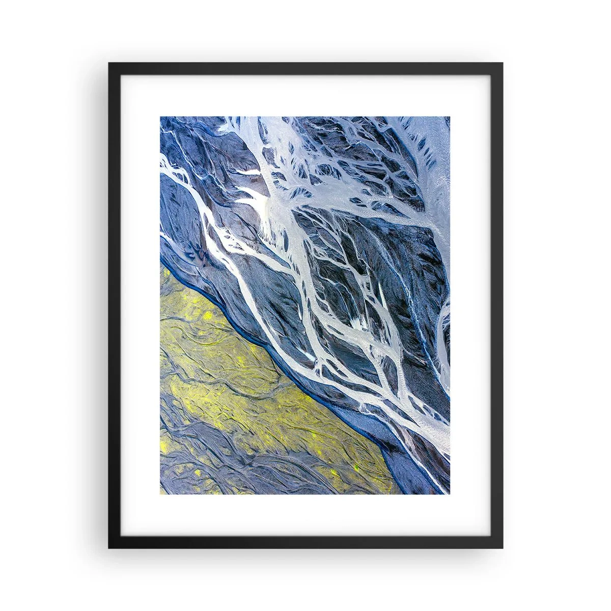 Plagát v čiernom ráme - Jaskynné maľby prírody - 40x50 cm