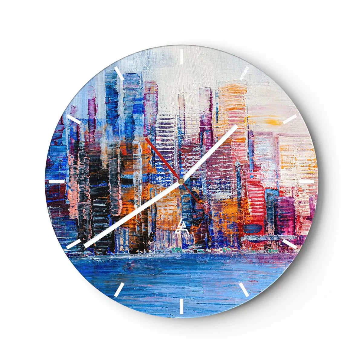 Nástenné hodiny - Radostná metropola - 40x40 cm