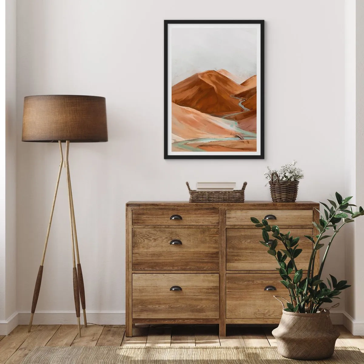 Plagát v čiernom ráme - K prameňu - 61x91 cm