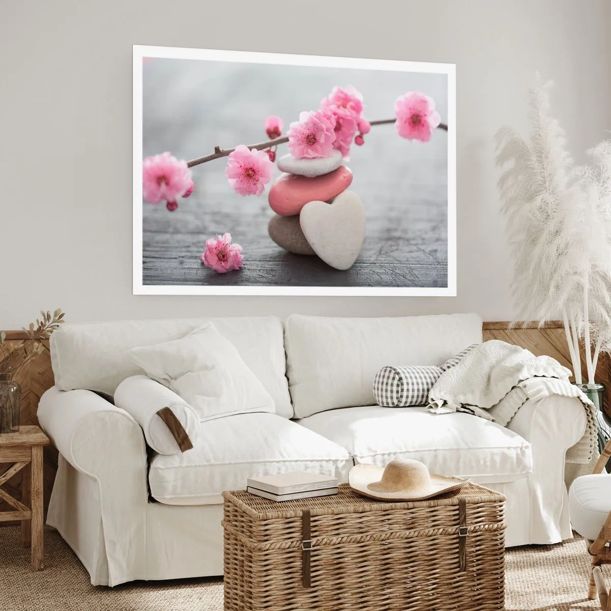 Plagát - Blaženosť s višňovým kvetom - 100x70 cm