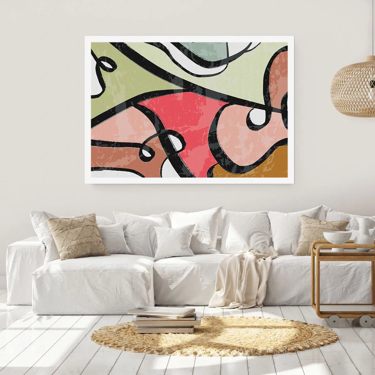 Plagát - Piruety uprostred farieb - 50x40 cm