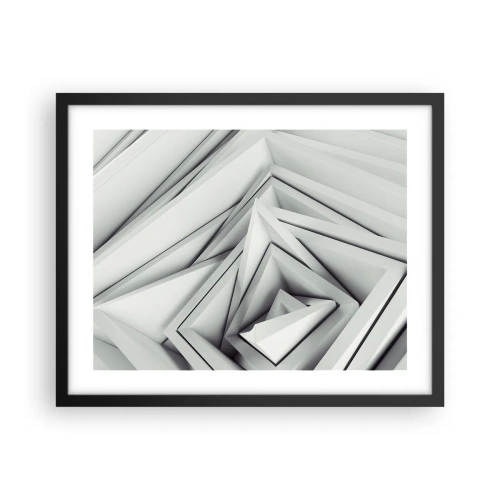 Plagát v čiernom ráme - Symfónia ostrých uhlov - 50x40 cm