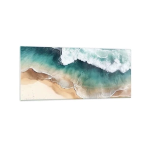 Obraz na skle - Odveké stretnutie - 120x50 cm