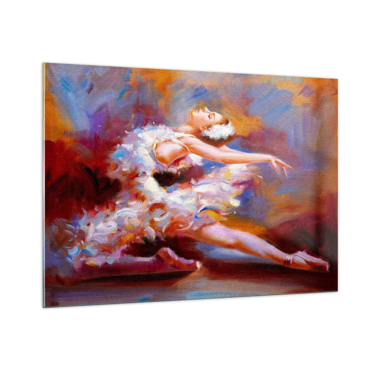 Obraz na skle - Labutia elegancia - 100x70 cm