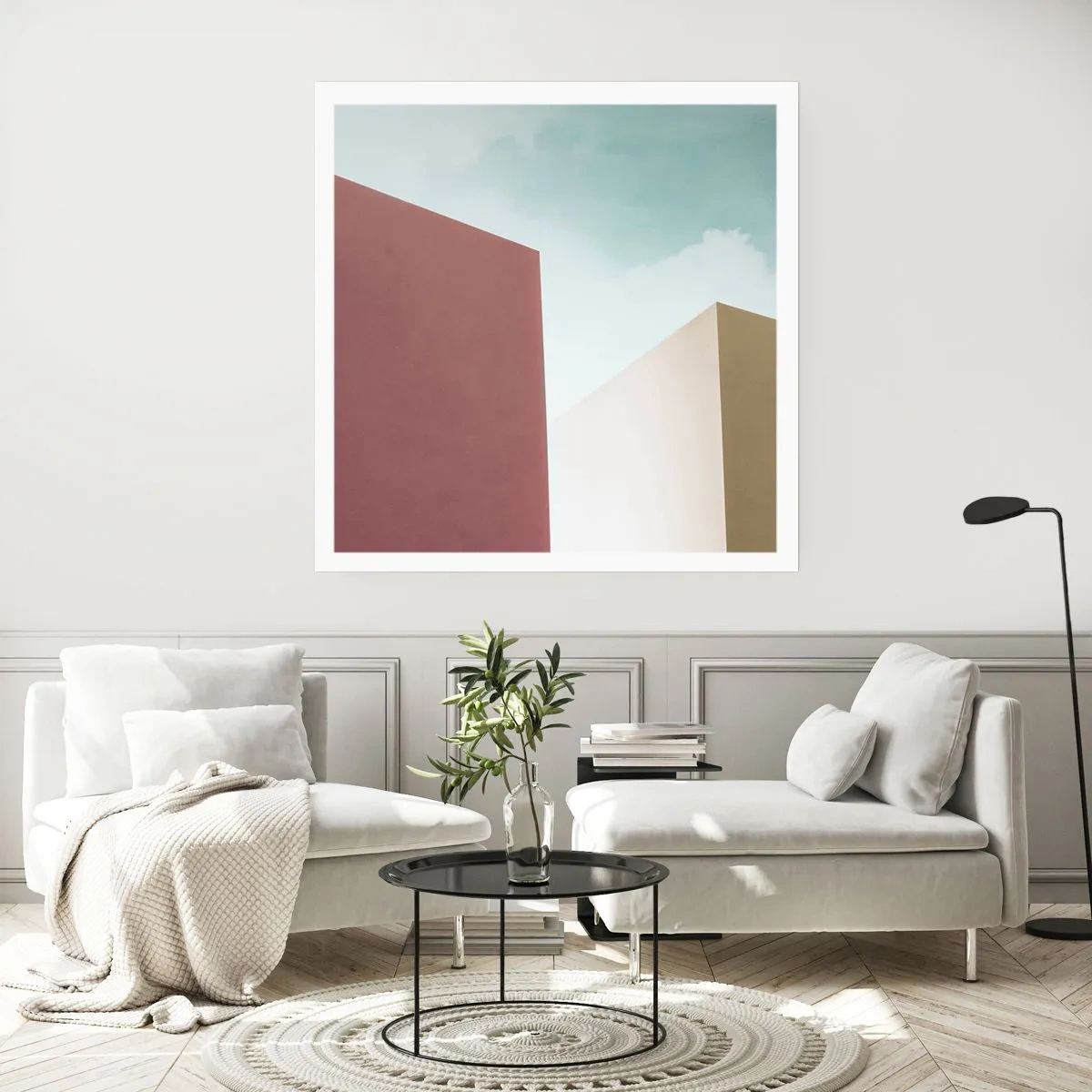 Plagát - Geometria slnečného leta - 50x50 cm