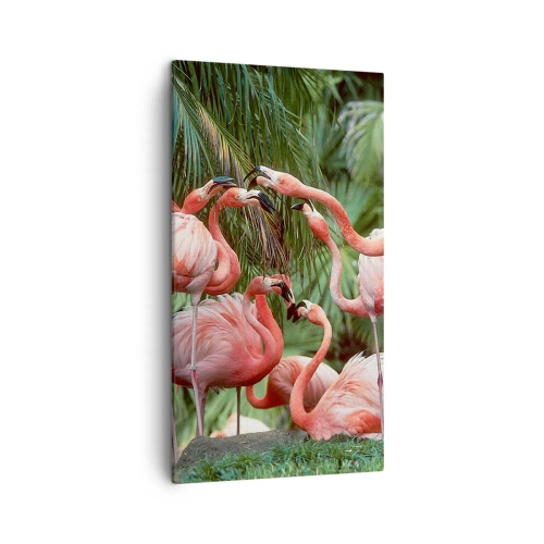 Obraz na plátne - Popoludňajšie klebety - 45x80 cm