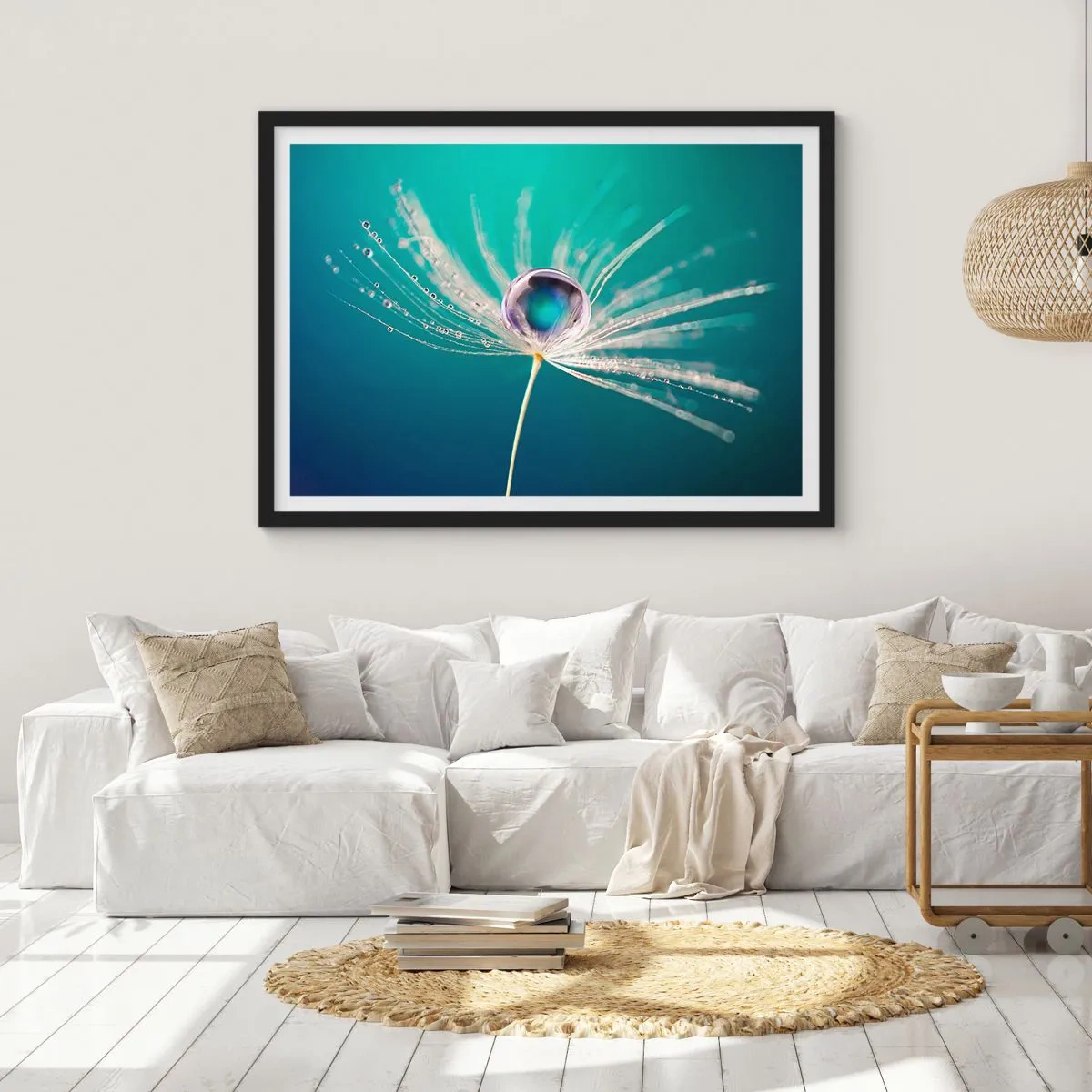 Plagát v čiernom ráme - Mystický okamih - 70x50 cm