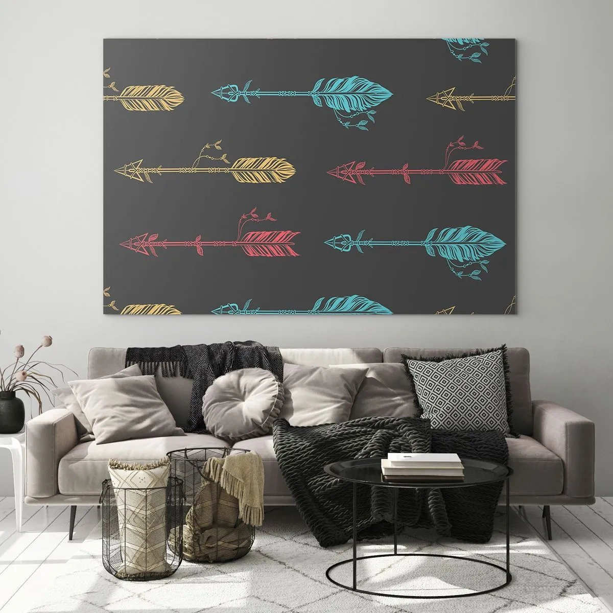 Obraz na skle - Do jednej rady - 100x70 cm