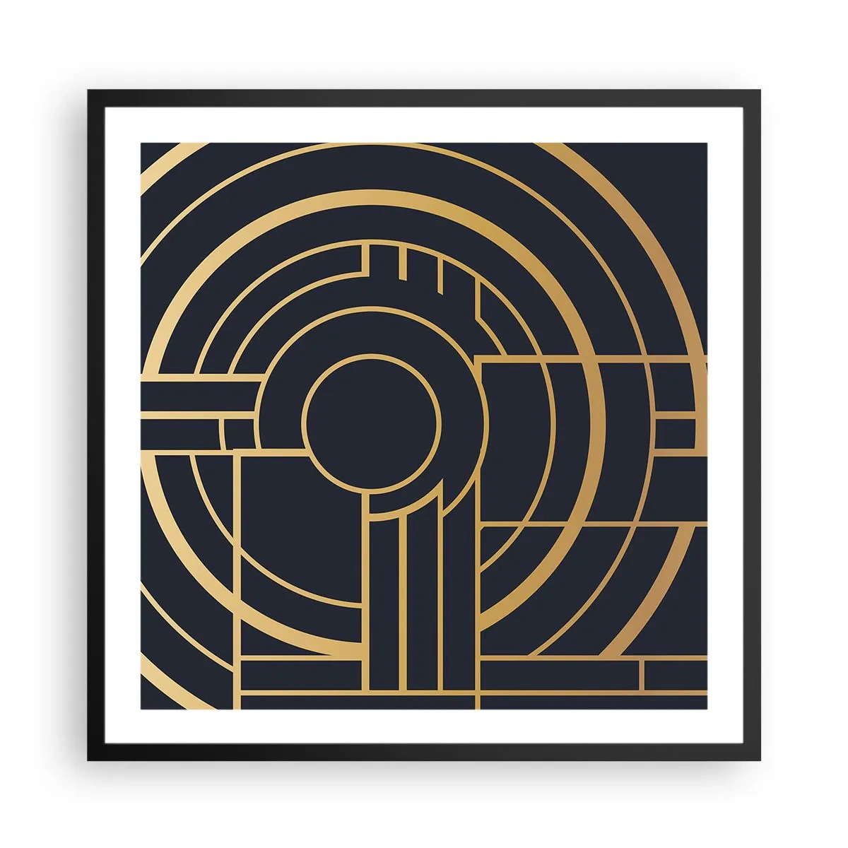 Plagát v čiernom ráme - Obraty udalosti - 60x60 cm