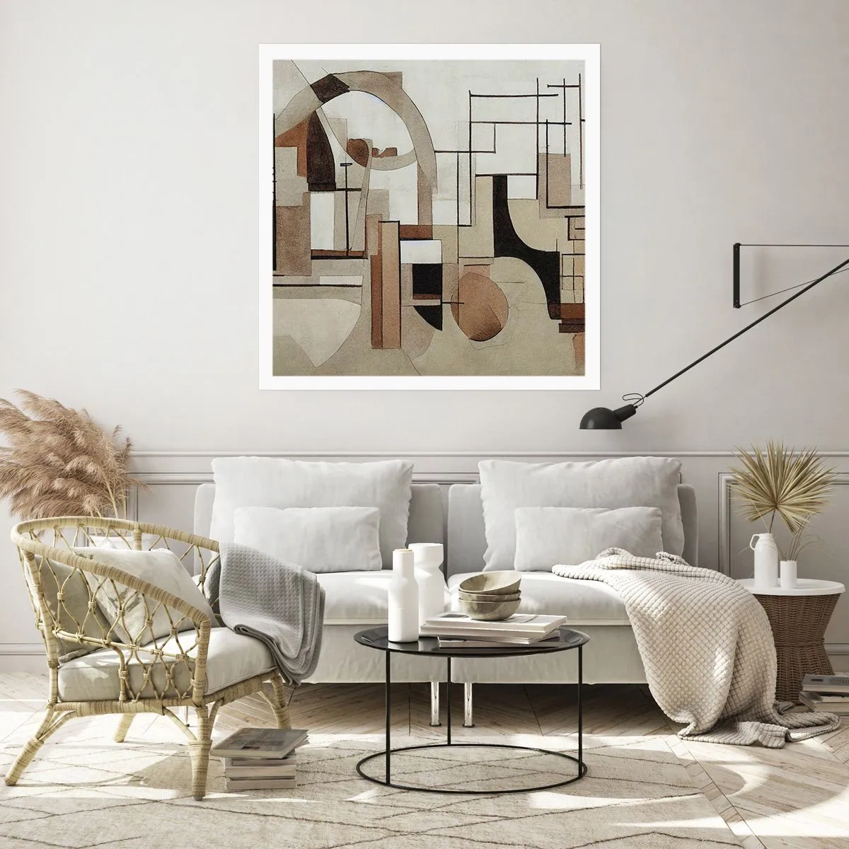 Plagát - Mestská krajina 2.0 - 30x30 cm