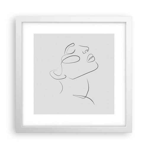 Plagát v bielom ráme - Meandre sna - 30x30 cm