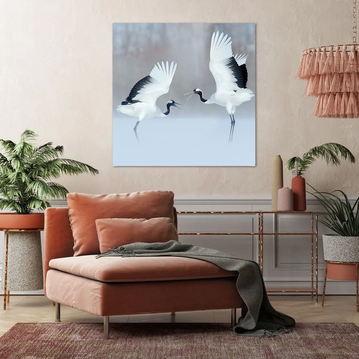 Obraz na plátne - Tanec v hmle - 70x70 cm