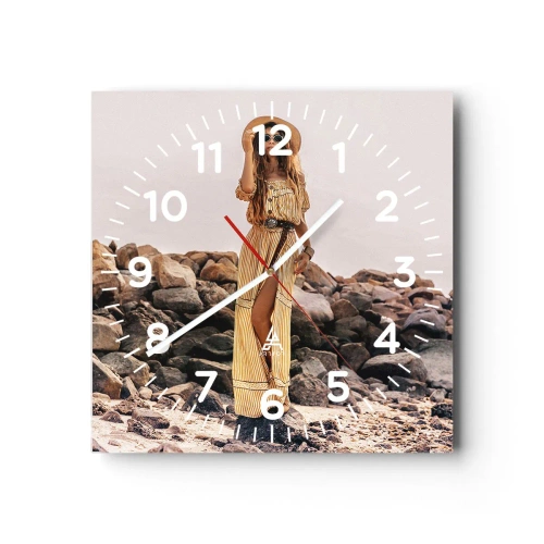 Nástenné hodiny - Kúzlo kameňov - 40x40 cm