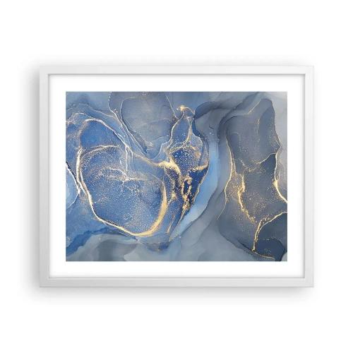 Plagát v bielom ráme - Zlatý prach - 50x40 cm