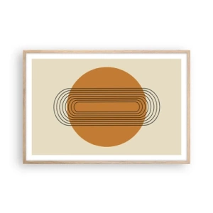 Plagát v ráme zo svetlého duba - Dokonalý plán - 91x61 cm