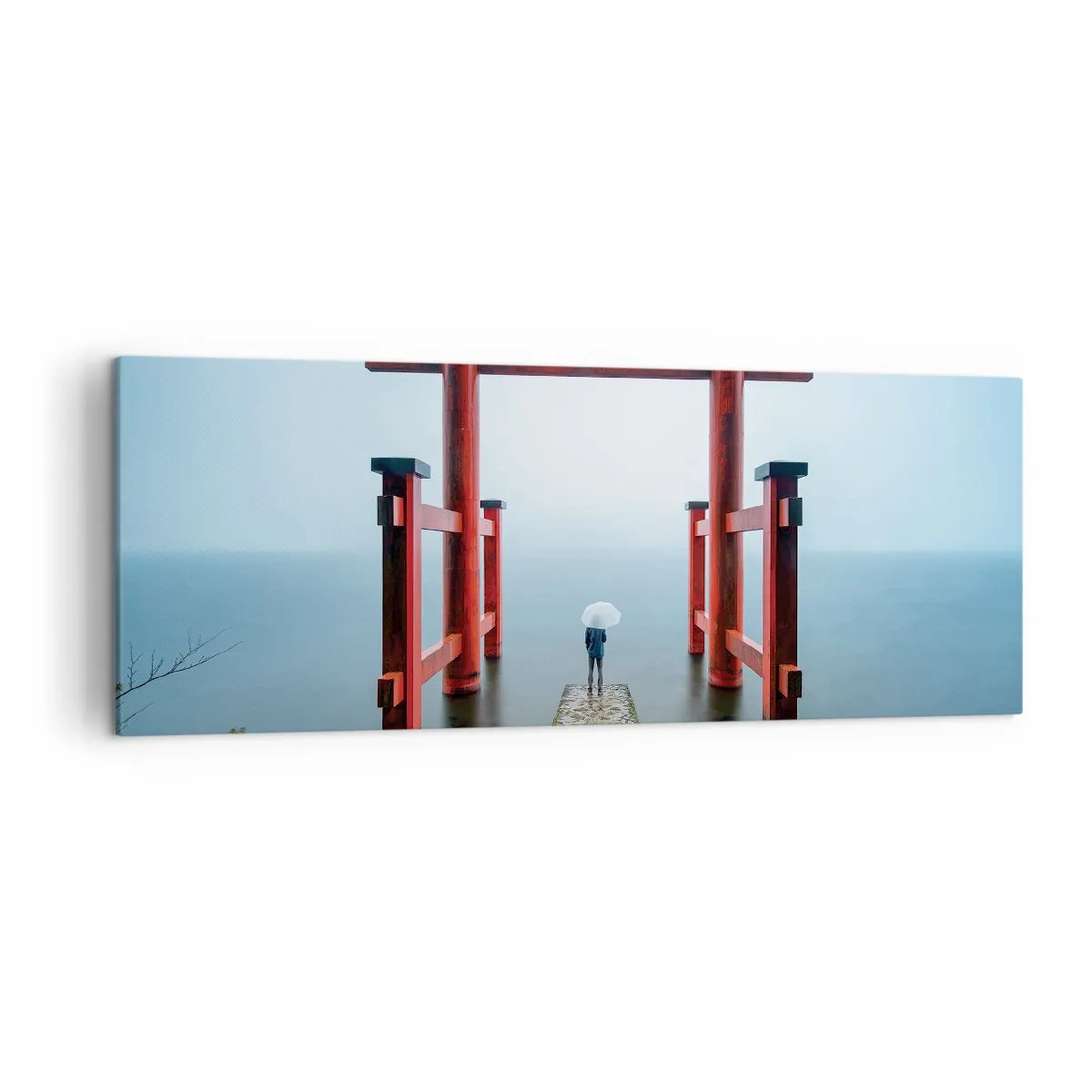 Obraz na plátne - Japonské zamyslenie - 140x50 cm