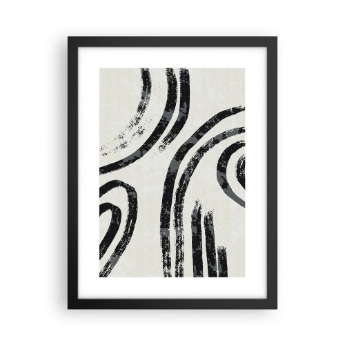 Plagát v čiernom ráme - Napoly zastavený - 30x40 cm