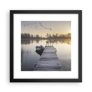 Plagát v čiernom ráme - Časom sa vrátim - 30x30 cm